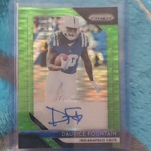 Green Football Trading Card